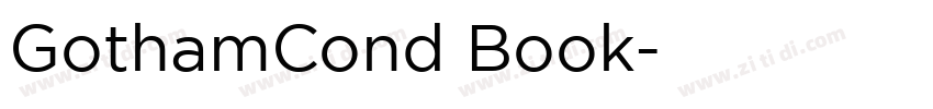 GothamCond Book字体转换